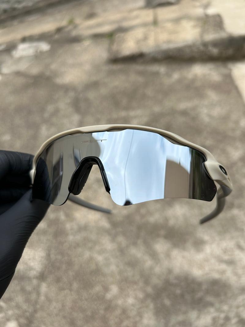 Óculos de sol Radar Ev Piet Lentes Liquid Metal (cinza espelhada)