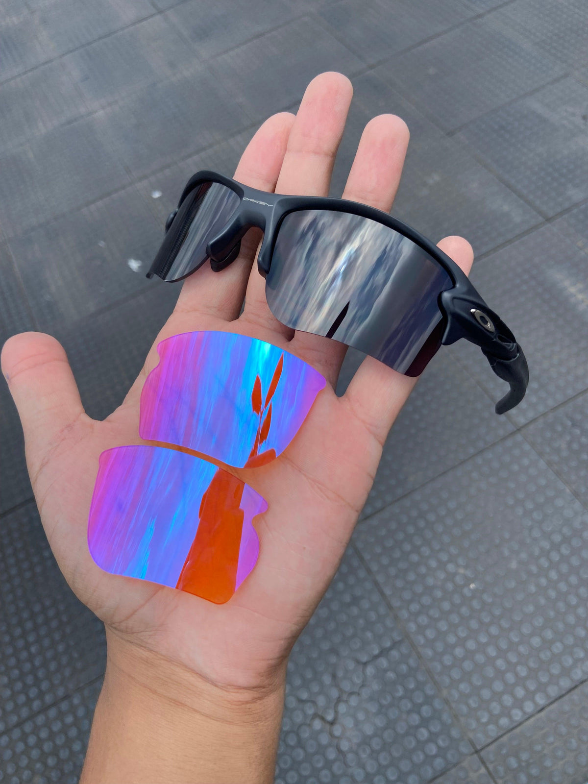 Óculos de Sol Flak 2.0 All Black + par de lentes Prizm de brinde